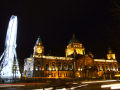 Belfast Wheel At Night 2 With Belfast City Hall