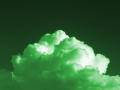 Cloud In Green Sky