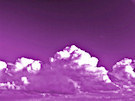 Clouds In Purple Sky