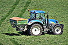 Tractor Spreading Fertilizer