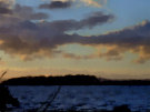 Scrabo Tower From Greyabbey - With Water, Trees, And Clouds In The Picture